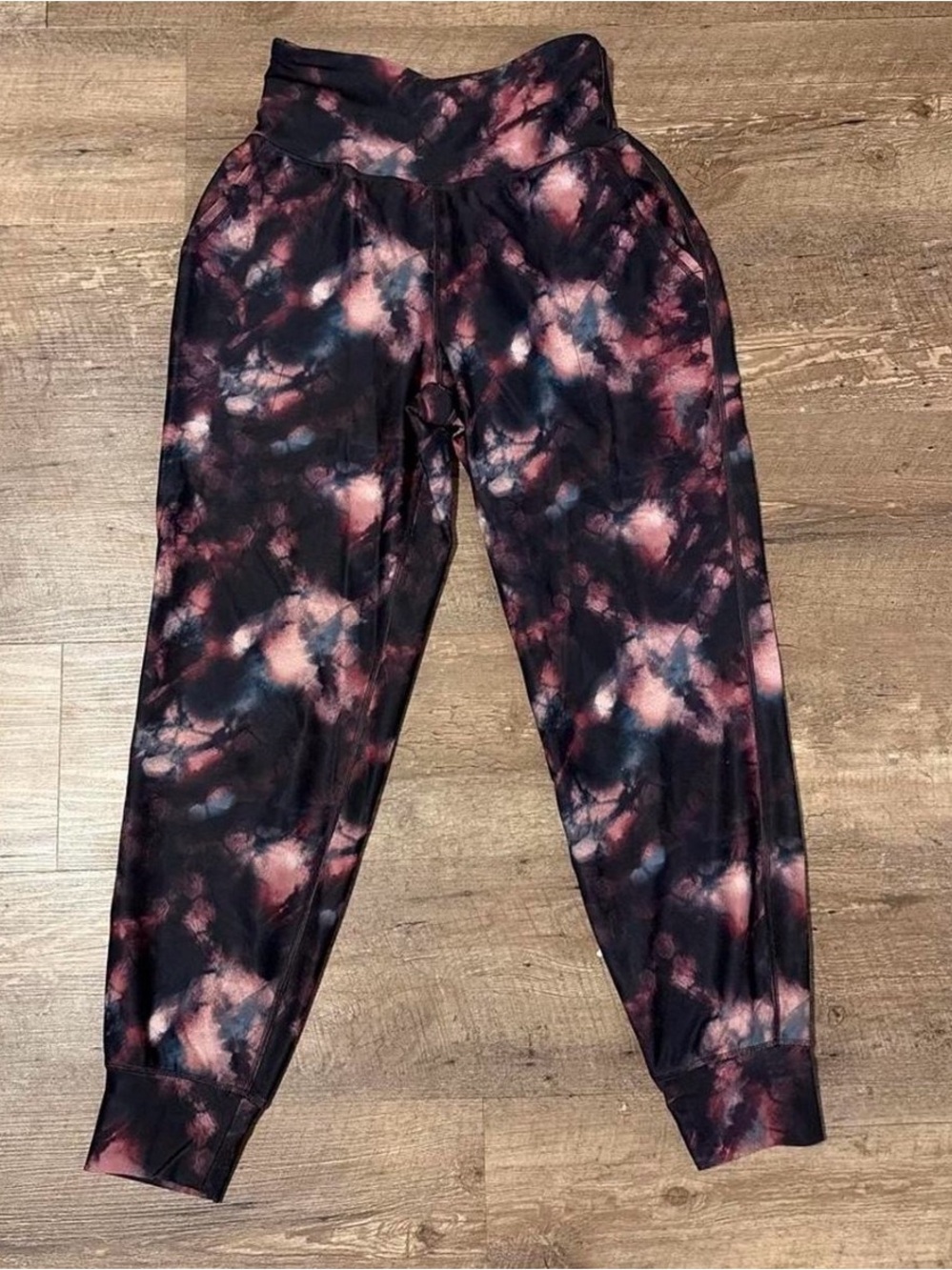 Old Navy Black & Pink Tie-Dye Jogger Pants